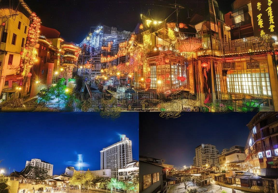 喷水池住宿-花果园白宫夜景-贵阳旅游避坑